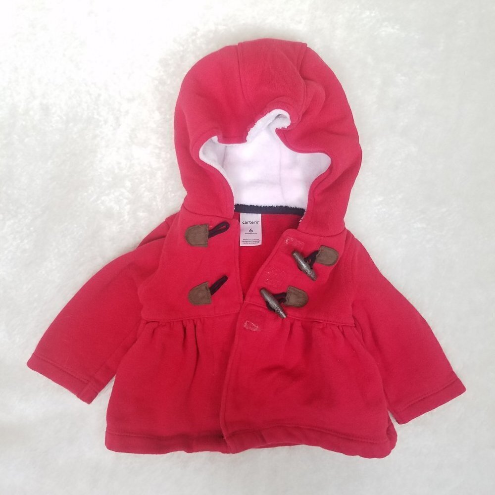 Carter's Red Toggle Sweater / Jacket 6 Mos